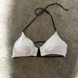 White bathing suit top